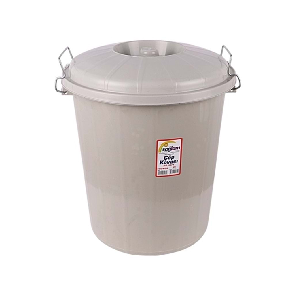 SAĞLAM 196 JUMBO TELLİ ÇÖP KOVASI NAT.90 LT.