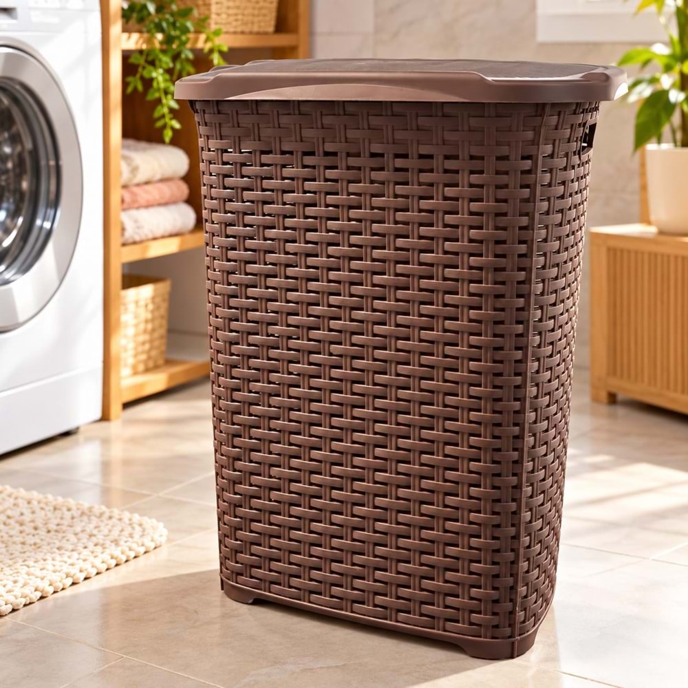 SAĞLAM 208 RATTAN KİRLİ ÇAMAŞIR SEPETİ *6*