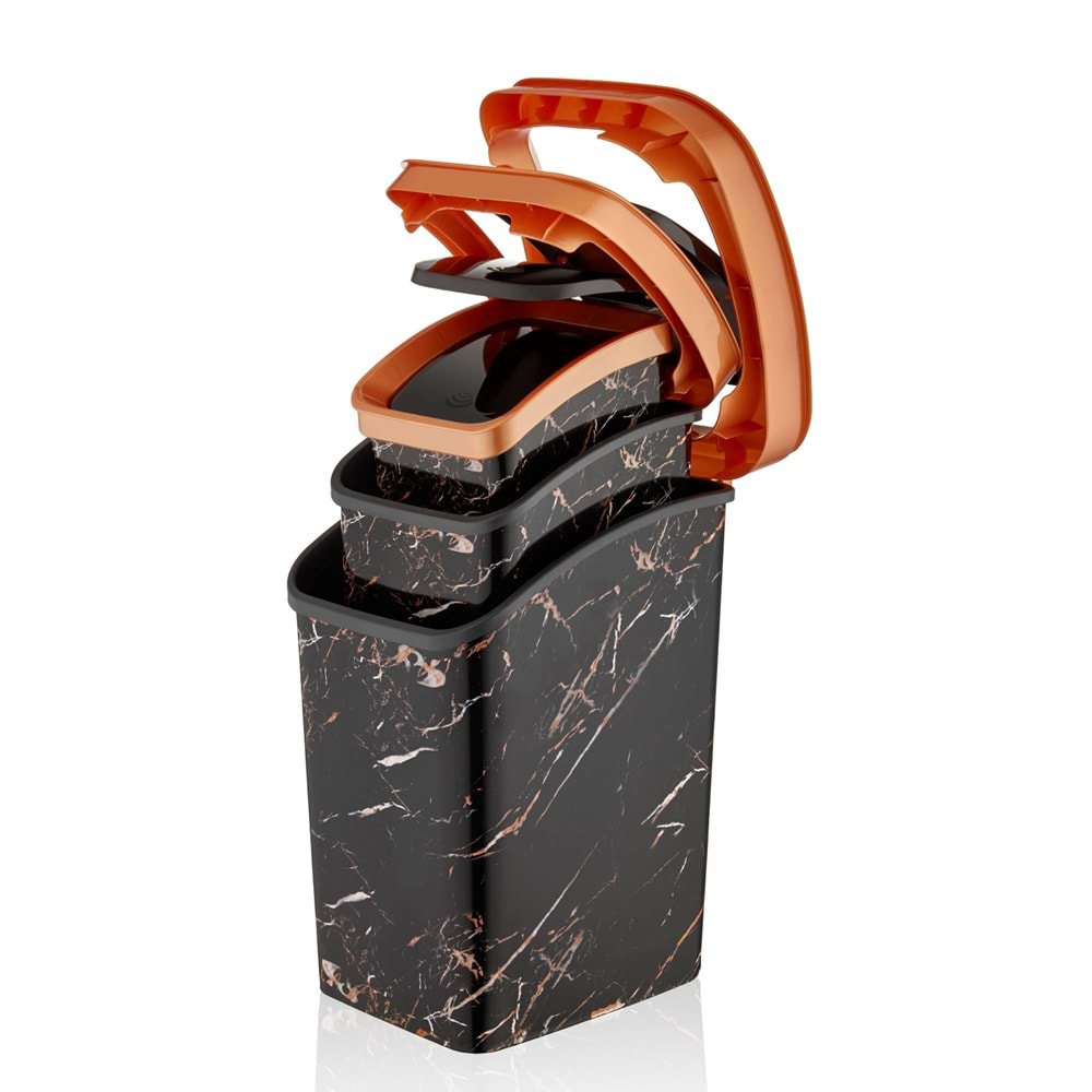ÖZER D089 SMART 3 LÜ DESENLİ KLİK ÇÖP SET *1*