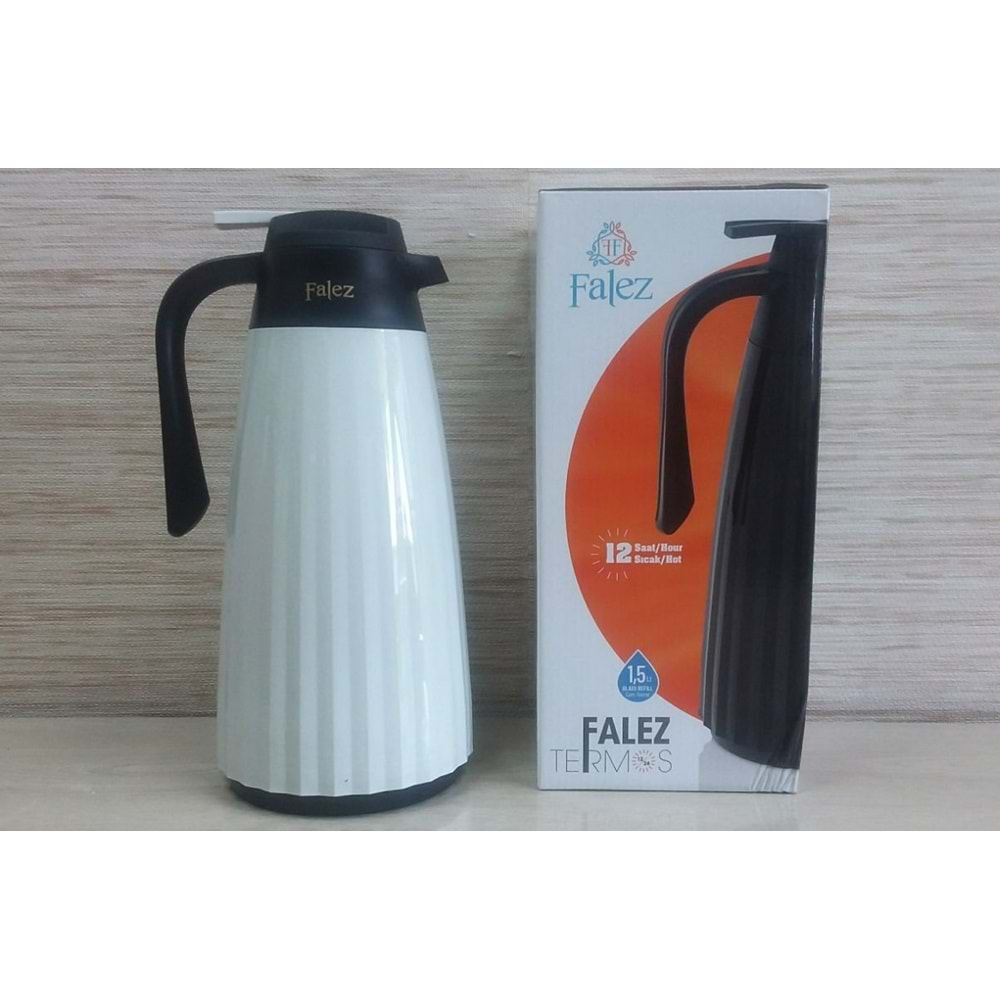 FALEZ TMS 1005 KREM ÇAY TERMOSU 1.5 LT *12*