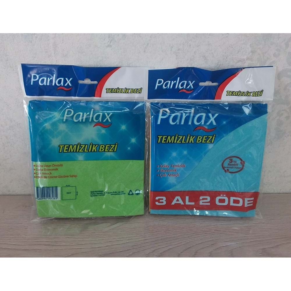 PARLAX P11 3 LÜ RENKLİ TEMİZLİK BEZİ *150*