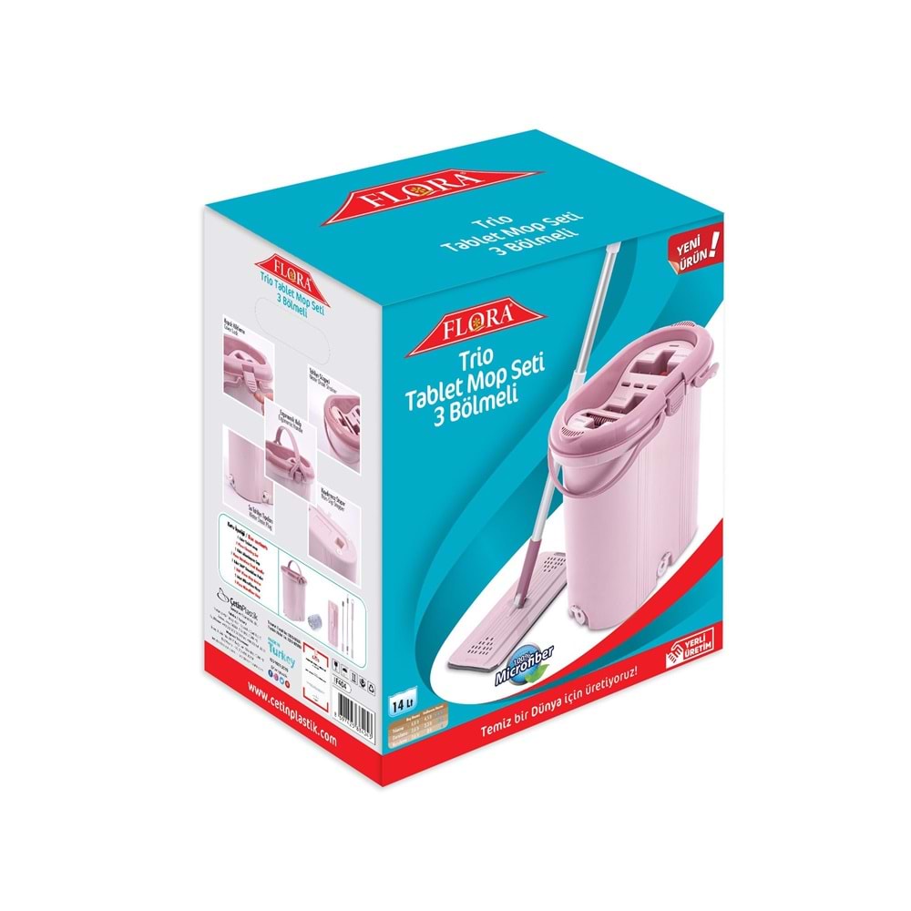 FLORA F444 TRİO TABLET MOP SETİ 14 LT