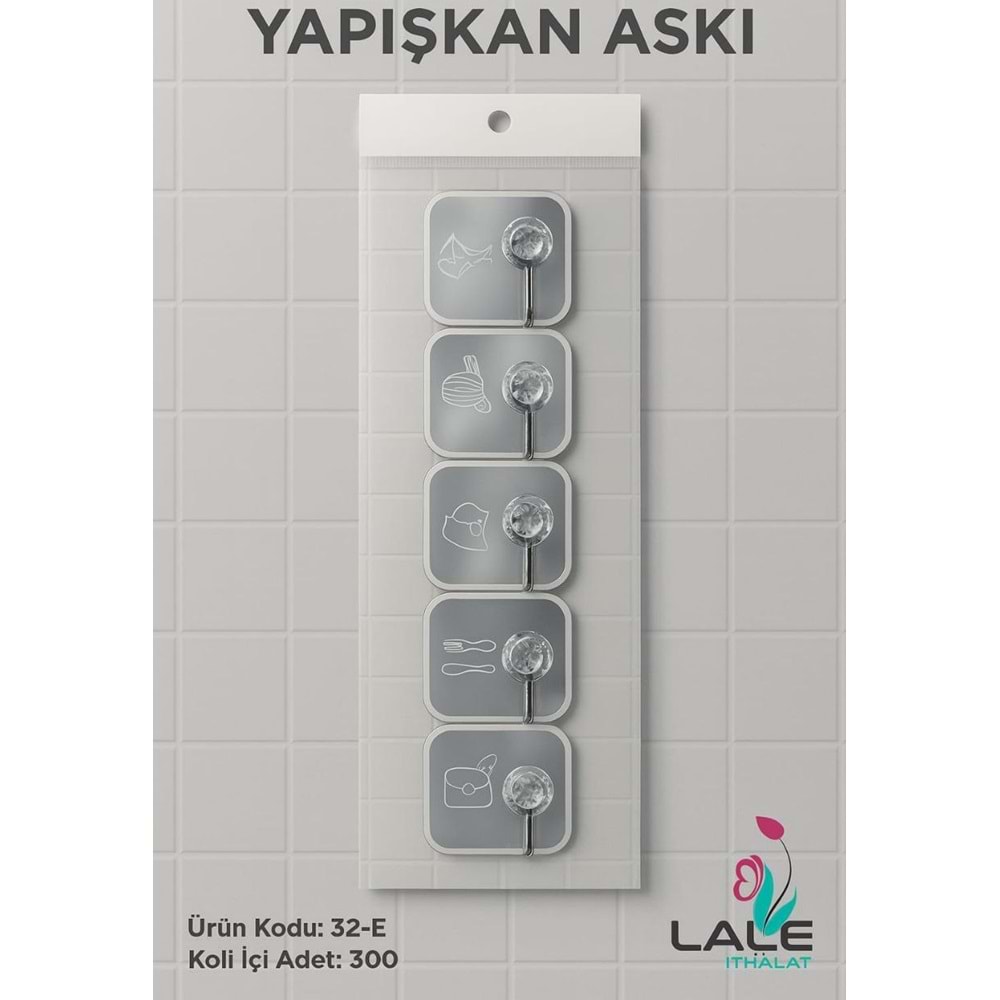 LALE İTHALAT 32E YAPIŞKAN ASKI *300*