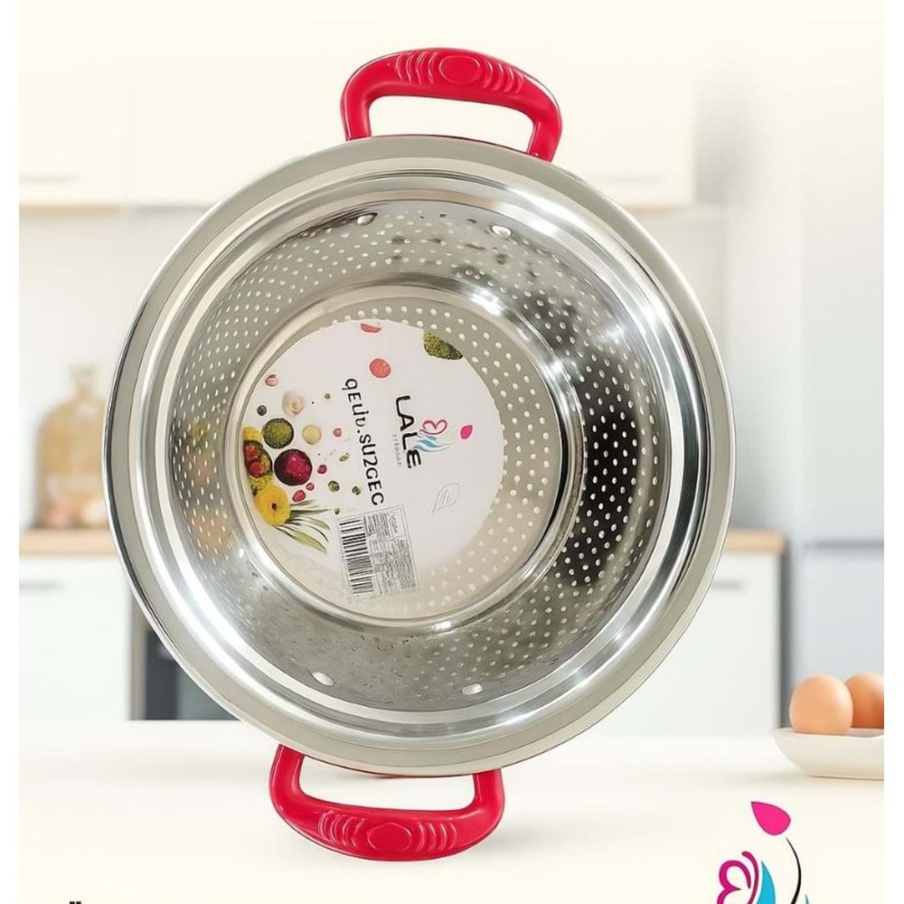 LALE İTHALAT 34J 24 CM RENKLİ KULP SÜZGEÇ *60*