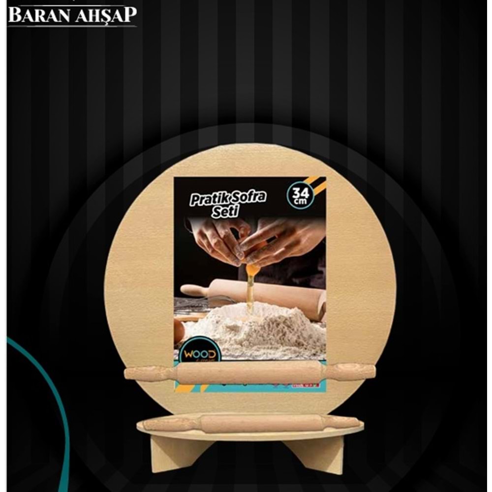 BARAN AHŞAP 3773 PRATİK SOFRA SETİ *20*