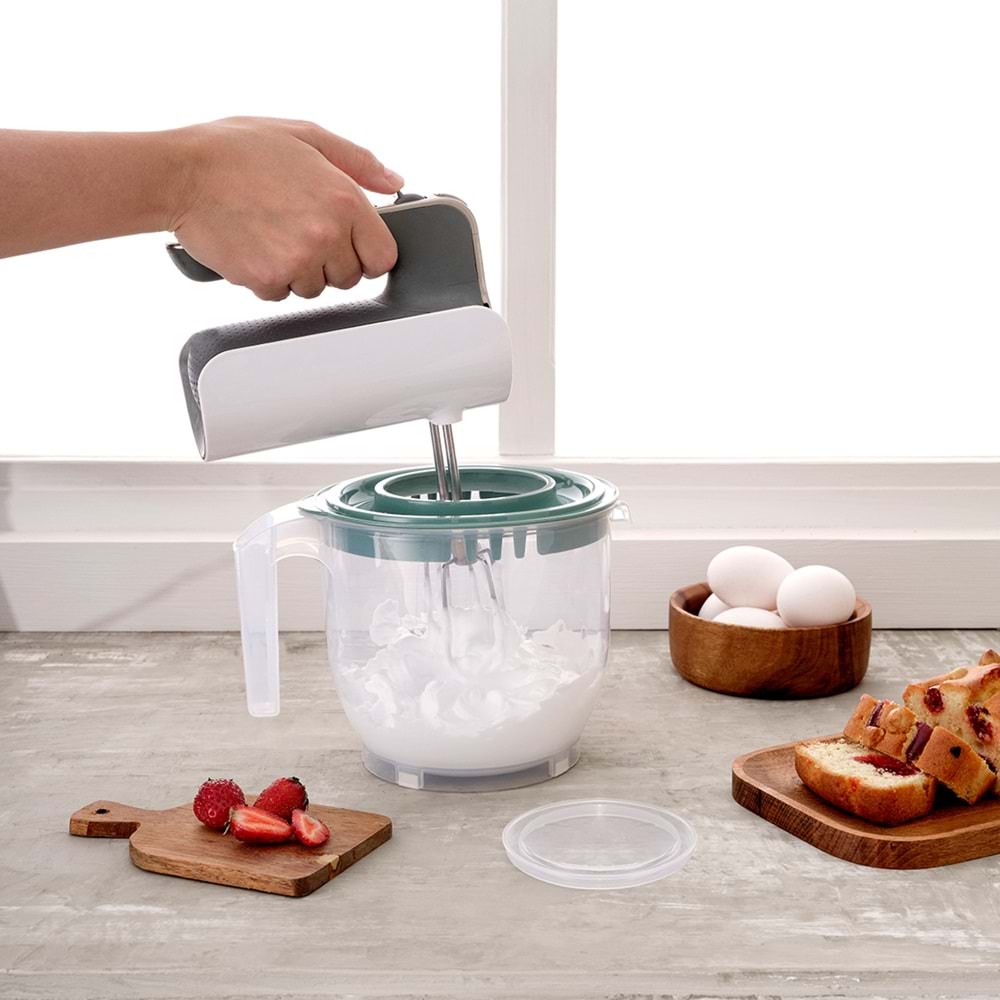 DÜNYA PLASTİK 10200 KAPAKLI MİKSER KABI 2200 ML *12*