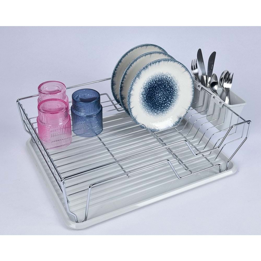 ECE METAL 40243 KROM KAPLAMA DÜZ TEK KATLI TABAKLIK *6*