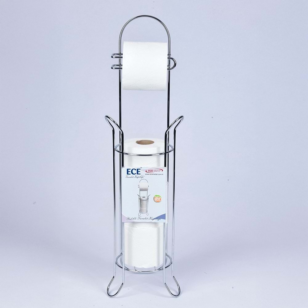 ECE METAL 40595 KROM KAPLAMA YEDEKLİ TUVALET KAĞITLIĞI *12*