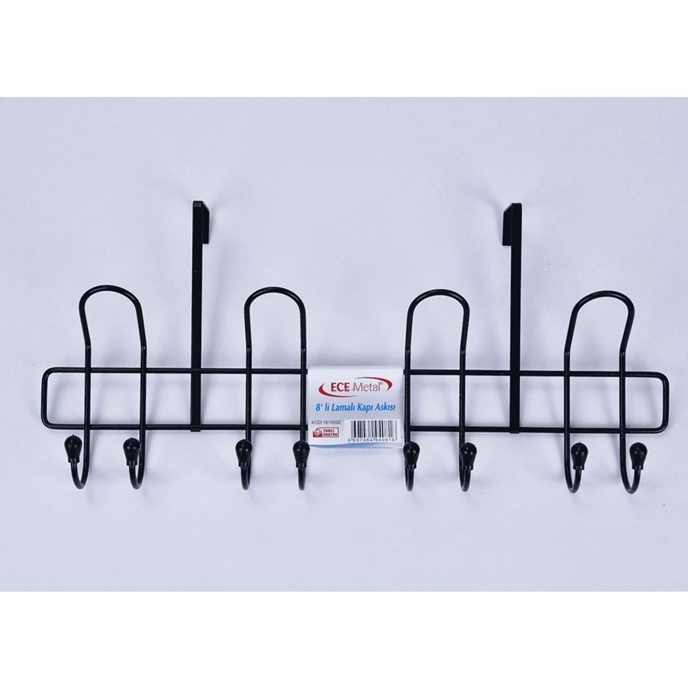 ECE METAL 40816 PLASTİK KAPLAMA 8 Lİ LAMALI KAPI ARKASI ASKI *16*