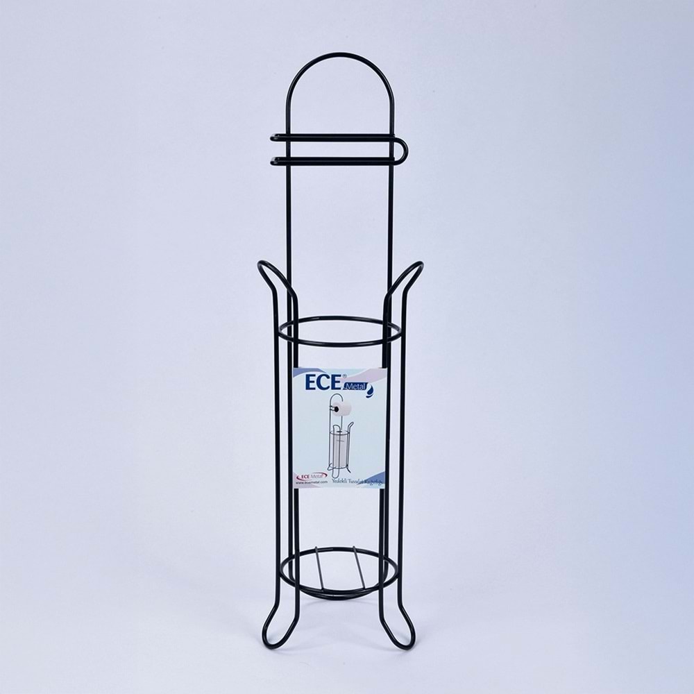 ECE METAL 40779 PLASTİK KAPLAMA YEDEKLİ TUVALET KAĞITLIĞI *12*