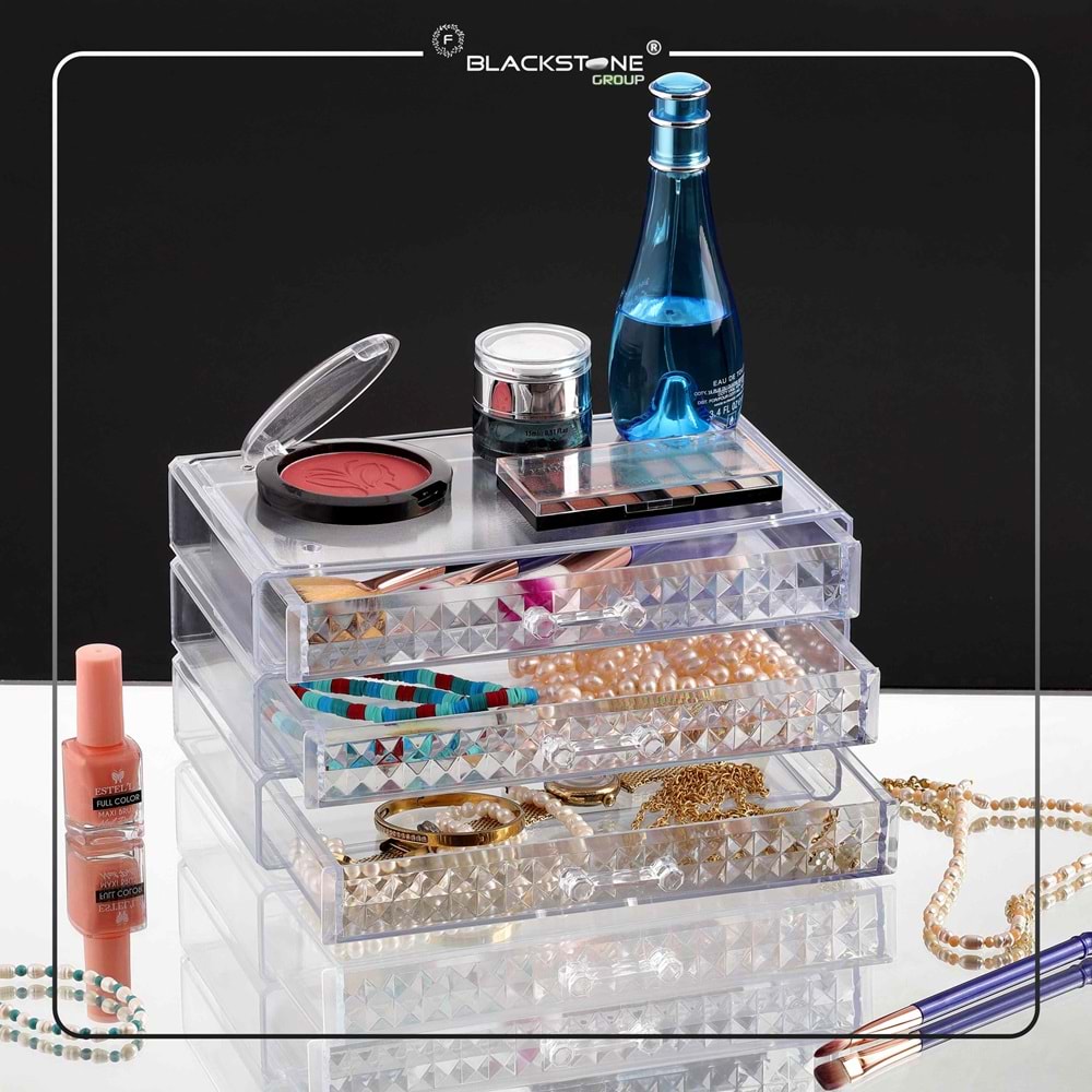 BLACKSTONE KRC022 DİAMOND 3 KATLI ÇEKMECE ORGANİZER *12*