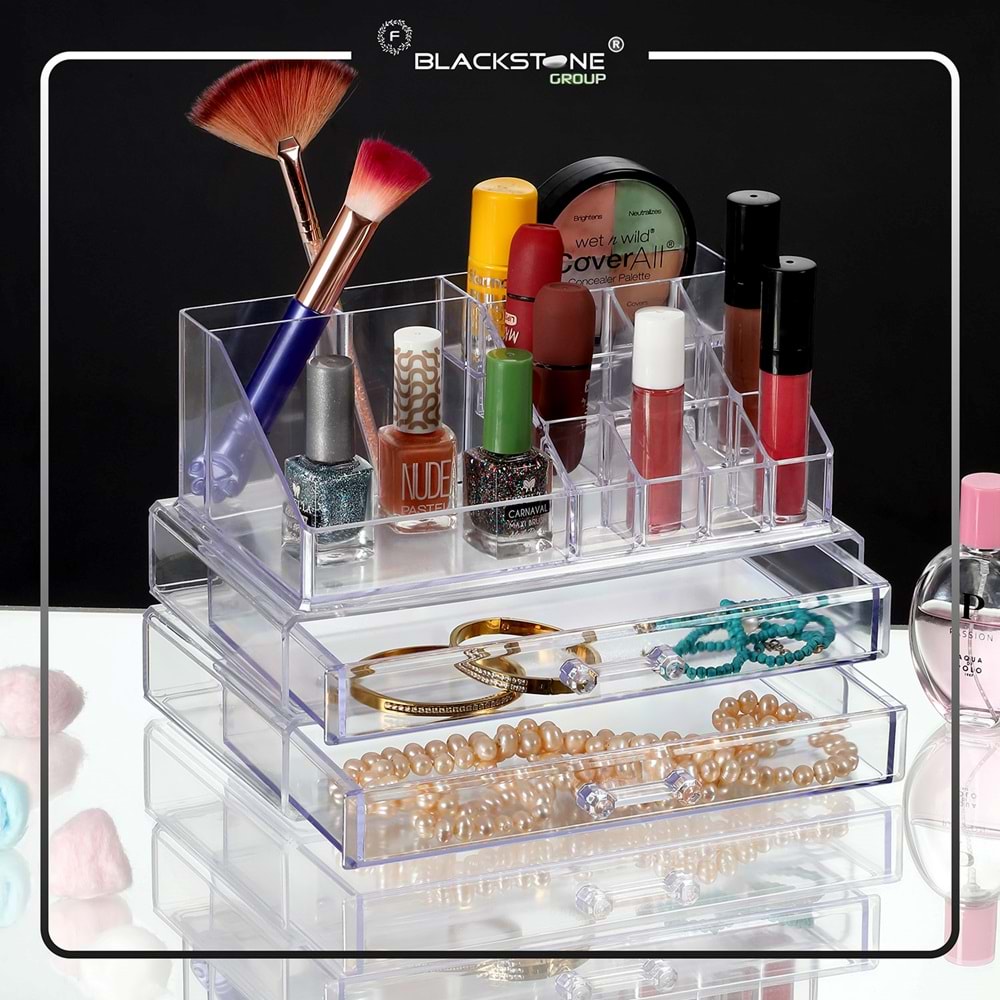 BLACKSTONE KRC290 2 KATLI ÇEKMECELİ KLASİK ORGANİZER *12*
