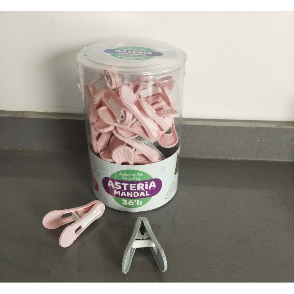 PAMİR PMR023 ASTERİA 36 LI MANDAL ASETAT KUTULU *48*