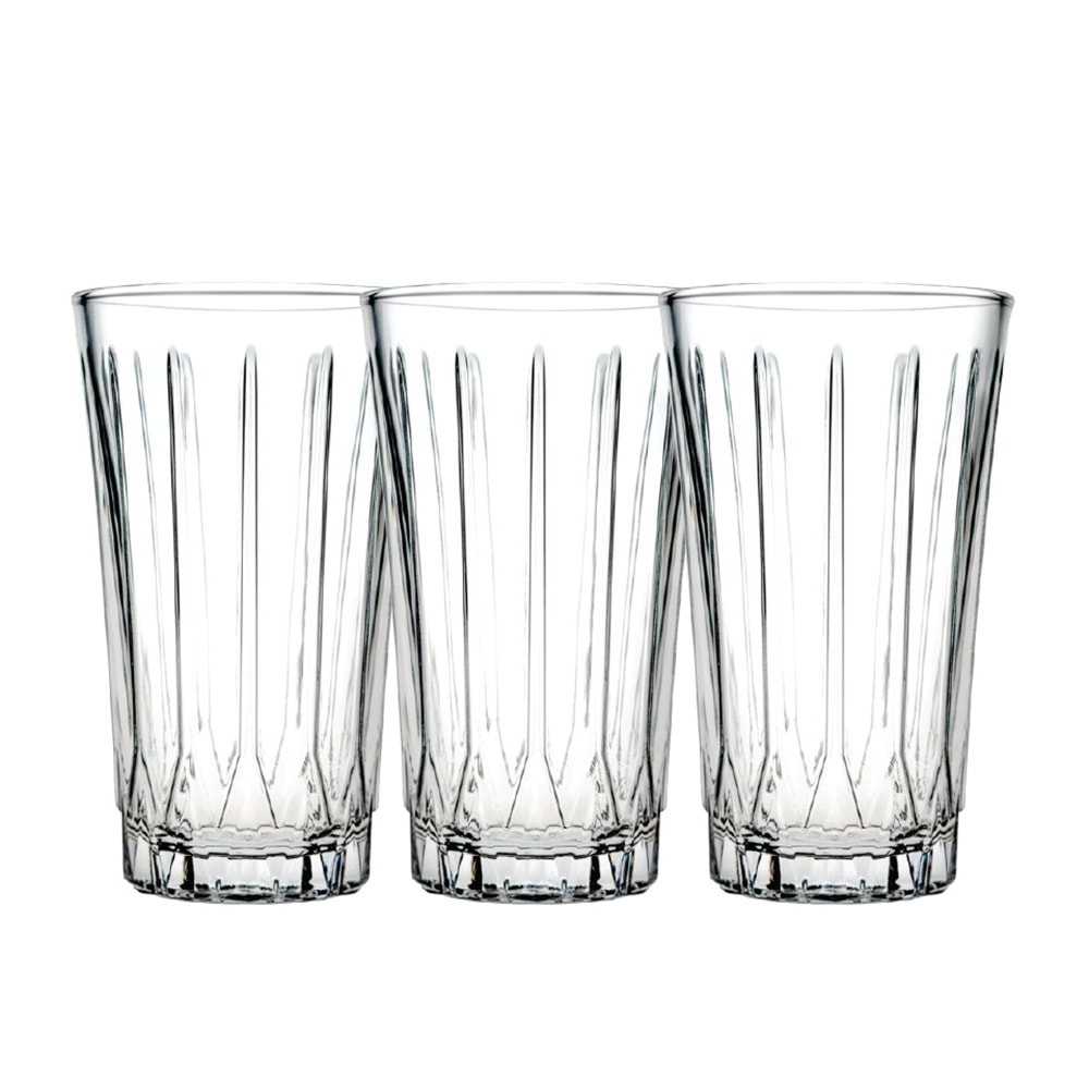 QLÜX NESSIE ÜÇLÜ CAM BARDAK *6*