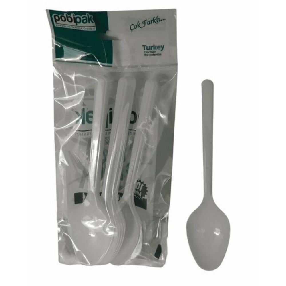 POBİ PB031 10 LU RENKLİ KAŞIK *80X4*320*