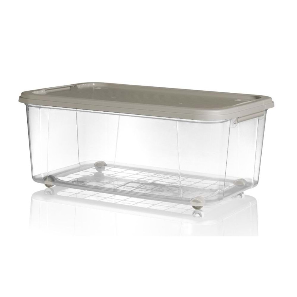 MOİ PLASTİK (C129) CLR 1019 40 LT ŞEFFAF DİKD. SAKLAMA KABI *5*