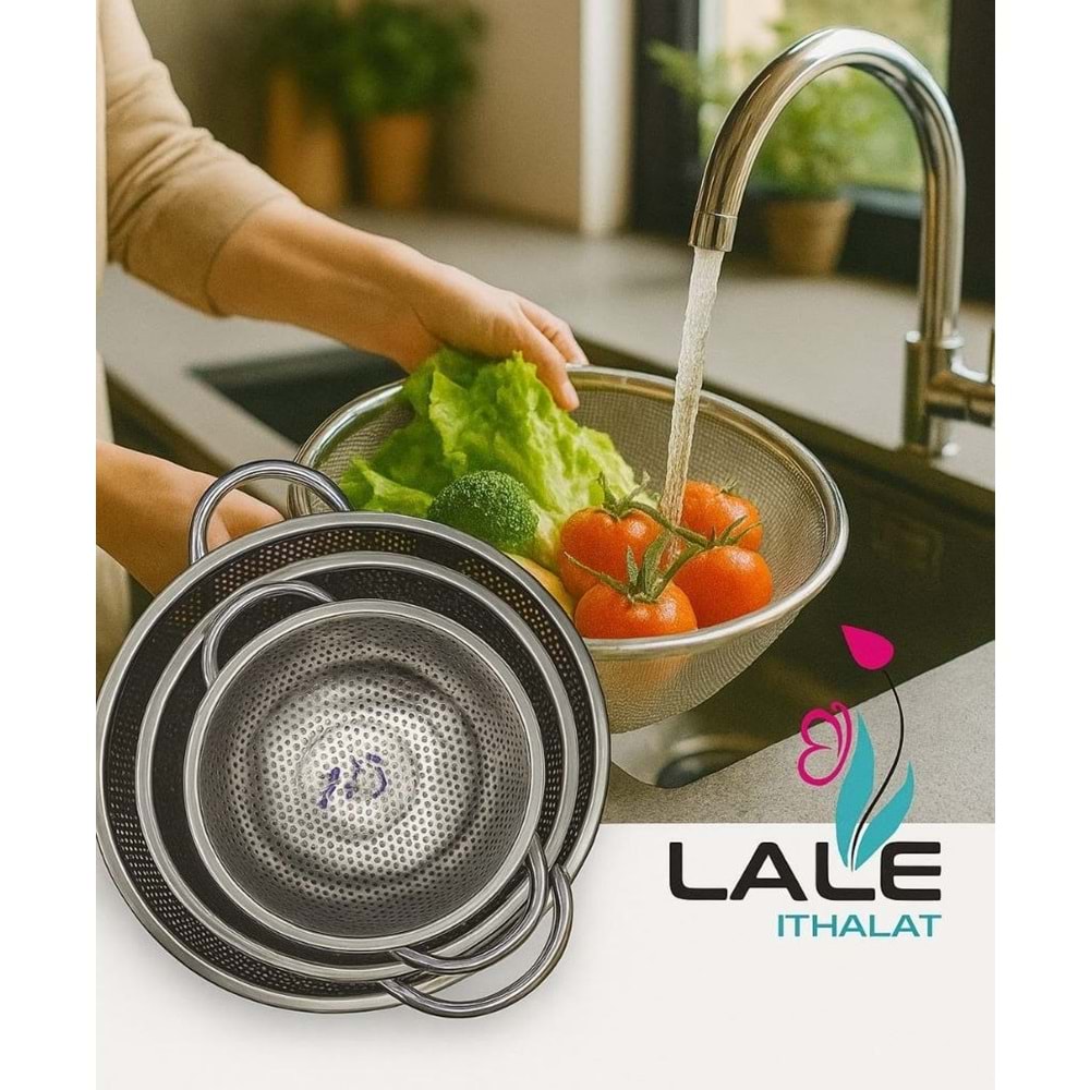 LALE İTHALAT 31D 22 CM KULPLU SÜZGEÇ *100*