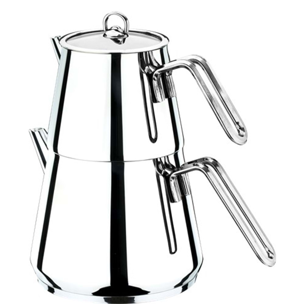 AKDENİZ AKD429 PİRAMİT ELİT ORTA METAL KULP ÇAYDANLIK*8