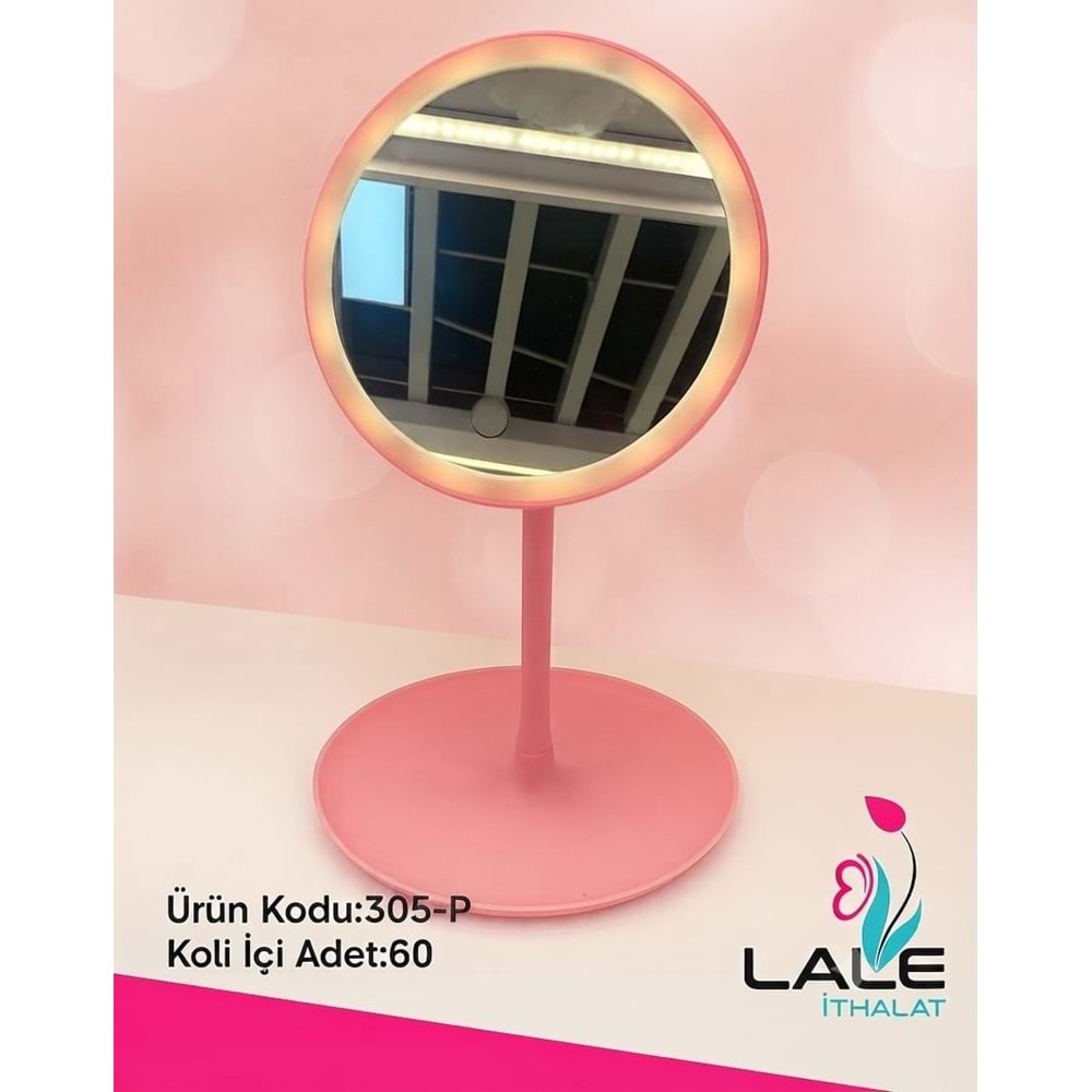LALE İTHALAT 305P LEDLİ YUVARLAK AYNA*60*