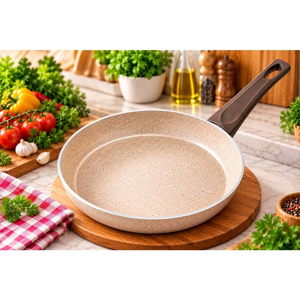 EMEL MUTFAK 20 CM EZME TAVA (BEJ) *12*
