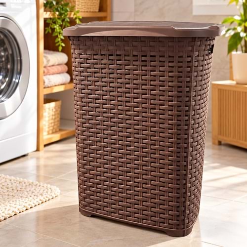 SAĞLAM 208 RATTAN KİRLİ ÇAMAŞIR SEPETİ *6*