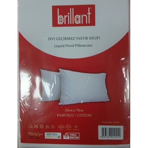 BRİLLANT 43103 PAMUKLU YASTIK ALEZİ 2 Lİ PAKET *50*