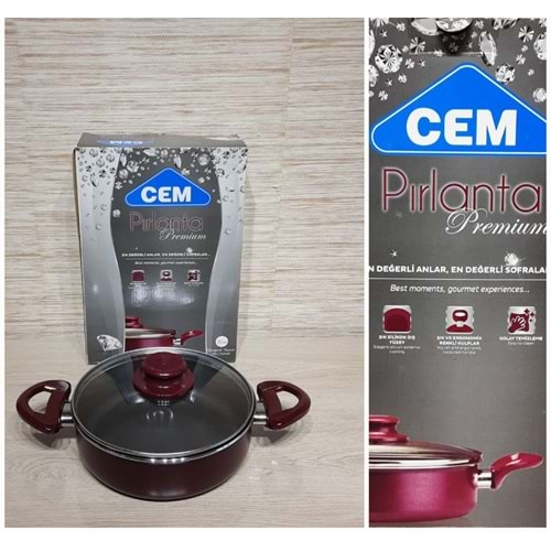 CEM PIRLANTA PREMİUM KARNIYARIK TENCERE 20 CM *6*