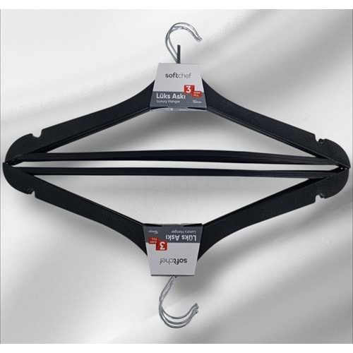 SOFTCHEFF 00902 AHŞAP GÖRÜNÜMLÜ 3 LÜ LÜX ASKI *24*
