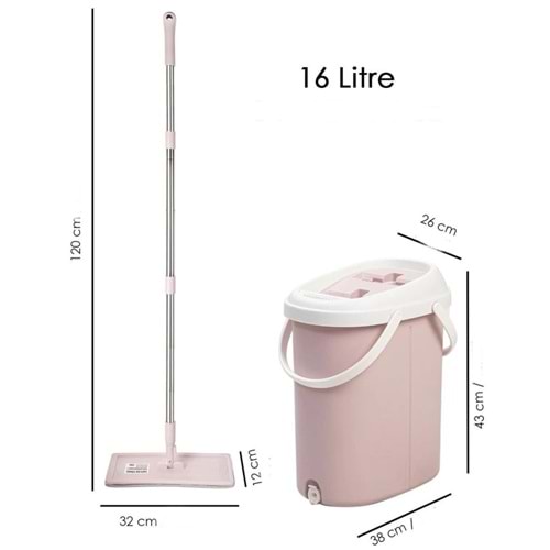 AKAY 741 BİG TABLET MOP SET 16 LT *1*