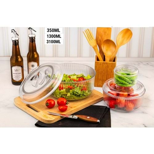 FURKAN PLASTİK F402 MAXİ FANTASTİK YUV. SAKL. KABI SET 4750 ML *12*