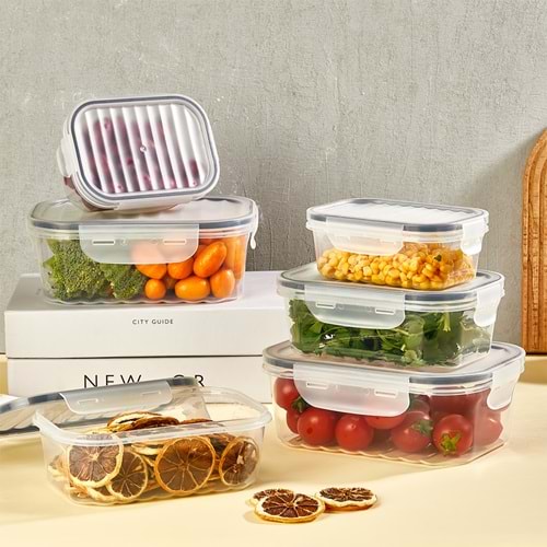 QLÜX L00879-2 QUICK SIZDIRMAZ SAKLAMA KABI SET ŞEFFAF *18*