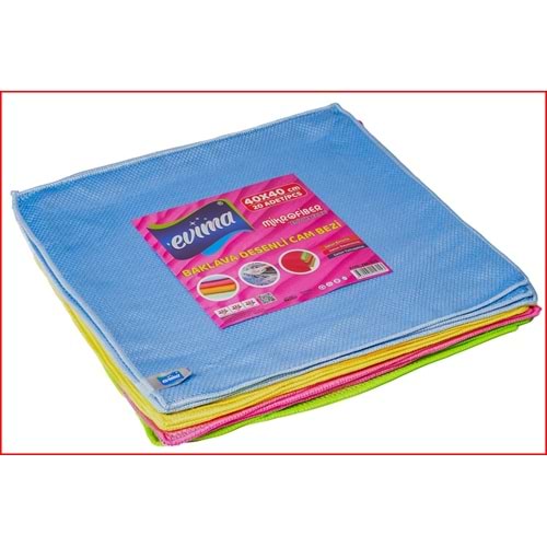 TEMSAN TM-616 BAKLAVA DESENLİ CAM BEZİ 40*40 CM EVİMA *20*400*