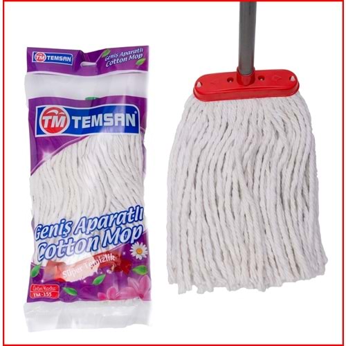TEMSAN TM-762 GENİŞ APARATLI COTTON MOP VİOMAX *40*