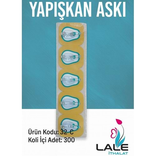 LALE İTHALAT 32C YAPIŞKAN ASKI *300*