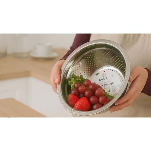 LALE İTHALAT 34G 26 CM METAL KULPSUZ SÜZGEÇ *160*