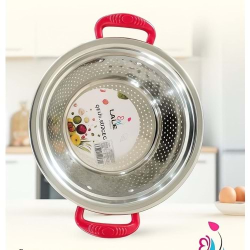 LALE İTHALAT 34J 24 CM RENKLİ KULP SÜZGEÇ *60*