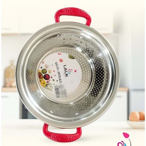 LALE İTHALAT 34M 30 CM RENKLİ KULP SÜZGEÇ *40*