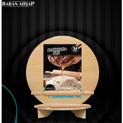 BARAN AHŞAP 3773 PRATİK SOFRA SETİ *20*
