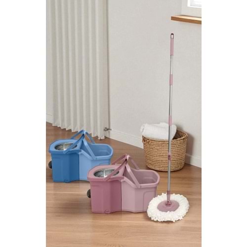 FLORA F242M TWİN TURBO PEDALLI MOP SET MAVI