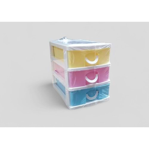 AKAY BEE 6248 3 ÇEKMECELİ ORGANİZER KUTU *24*