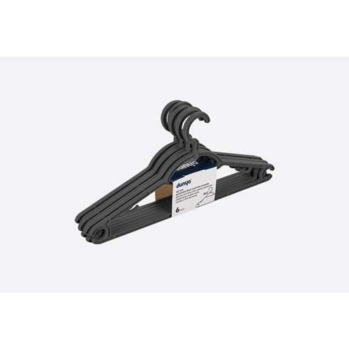 DÜNYA PLASTİK 05203 DÖNER BAŞLIKLI ESBİSE ASKISI 6 LI *16*