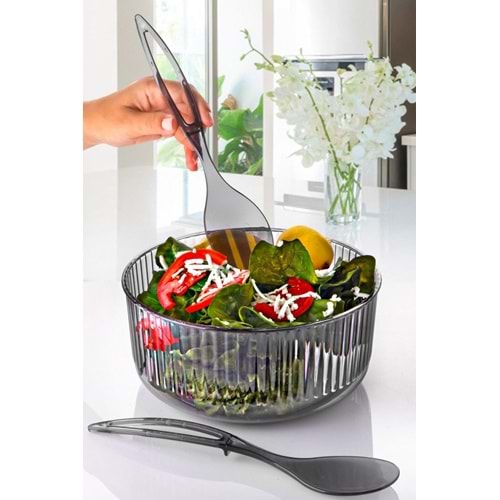 FURKAN PLASTİK F313 KAŞIKLI SALATA KASESİ *24*