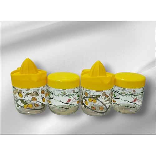 QS PLASTİK S0009 4LÜ 425 CC KARMA NARENCİYE SET *4*