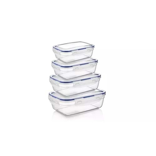 ASUDE ASD067 DİKD. 4 LÜ SIZDIRMAZ SAKLAMA SET *24*