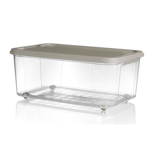 MOİ PLASTİK (C129) CLR 1019 40 LT ŞEFFAF DİKD. SAKLAMA KABI *5*