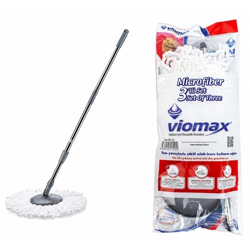TEMSAN TM778 MİKROFİBER 3'LÜ SAP SET VİOMAX *25*