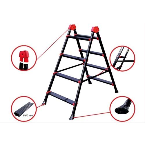 ELMOP STAR PLUS 4+4 MERDİVEN