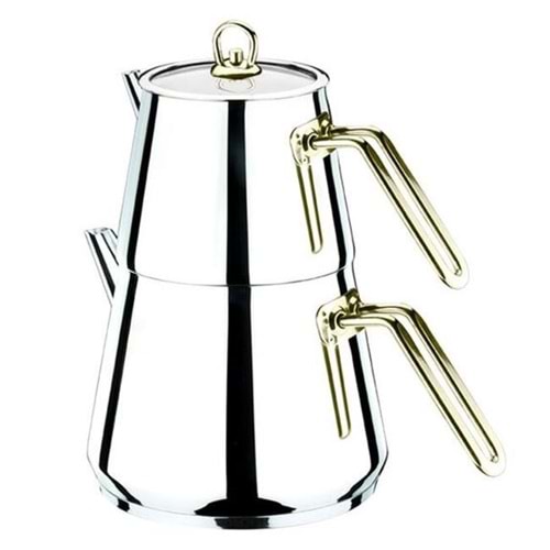AKDENİZ AKD508A PİRAMİT ELİT AİLE ALTIN KULP ÇAYDANLIK*8