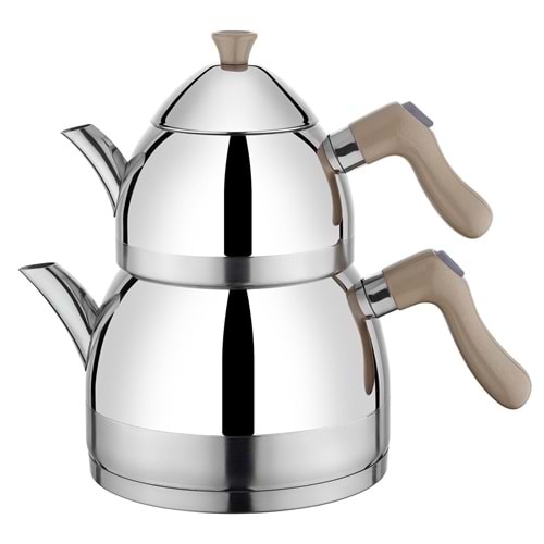 AKDENİZ AKD132KR ZÜMRÜT ORTA KREM BAK. KULP ÇAYDANLIK*8*