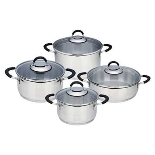 AKDENİZ AKD635 QUEEN 8 PARÇA SİLİKON KULP ÇELİK TEN.SET *1*